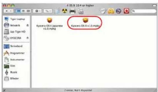 6 OS X 10.4 or higher Tiger Laptop Network Lip Tiger HD KYOCERA Skirivbond Programmer Dokumenter Film Music Bilayer Kyocera OS X Japanese v1.0.mpkg Kyocera OS X v1.0.mpkg 2 enter, Null X displayed