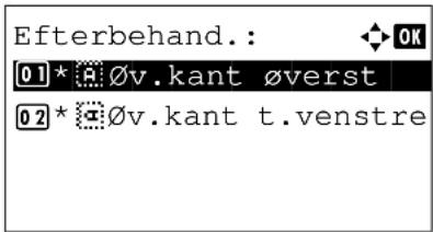 Efterbehand.: 01 * Øv.kant øverst 02 * Øv.kant t.venstre