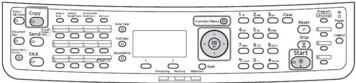 Status / Job Cands Copy Address Book Admits Retail/People Custom/Add Destination On Hook E-mail FAX Send Fax Auto Color Full Color Black&White Function Menu 1.8 2. ABC 3 DEF Clear Program 4SH 5JL 6MND Reset Power 7PERS 8YLV 9MXY Stop Logout Start % +++ A 0 % # Symbol Back Processing Memory Attention