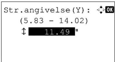 Str.angivelse(Y): OK (5.83 - 14.02) ↑ 11.49"