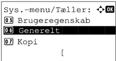 Sys.-menu/Tæller: OK 05 Brugeregenskab 06 Generelt 07 Kopi [