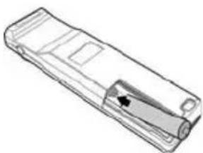 OPTOMA LR4DM - Installing the Battery - 2