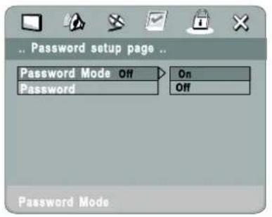 Omnitronic KVP-101 - Passwort Setup Menü - 1
