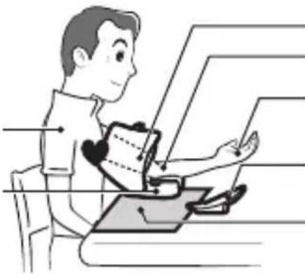 PANASONIC EW3153W - Posture to obtain accurate measurements - 1