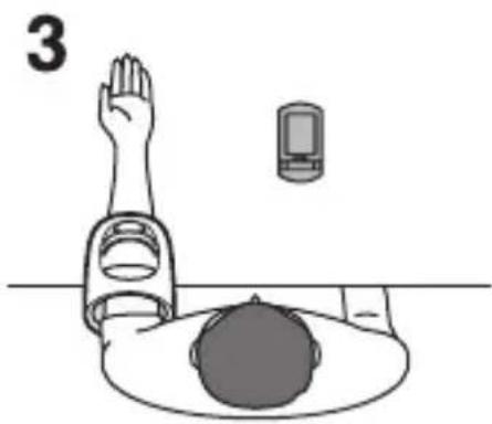 PANASONIC EW3153W - Place the main unit on a table so that it is flat and the center of the unit is at heart height. - 4
