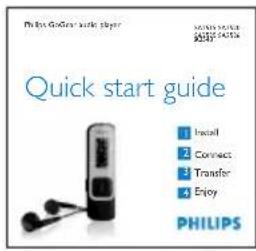 Philip Morris: Quick Start Guide Quick start guide 1 Install 2 Connect 3 Transfer 4 Enjoy PHILIPS