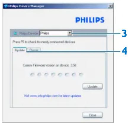 PHILIPS GoGear SA2615 - ตรวจสอบสถานะช่อฟตแวรด้วยตัวเอง - 2