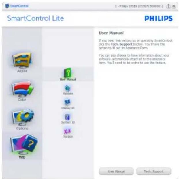 SmartControl Lite PHILIPS User Manual If you need help setting up or operating SmartControl, click the Tech. Support button. You'll have the option to fill out an Assistance Form. You can also choose to have information about your software automatically attached to the assistance form. You'll need t…