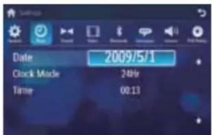 Date 2009/5/1 Clock Mode 24hr Time 00:13