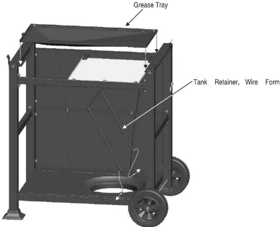 Grease Tray Tank Retainer, Wire Form