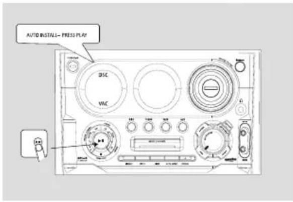 AUTO INSTALL- PRESS PLAY DISC WC