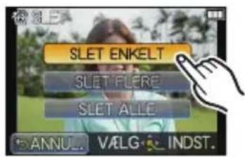 SLET ENKELT SLET FLERE SLET ALLE ANNU.. VALG INDST.