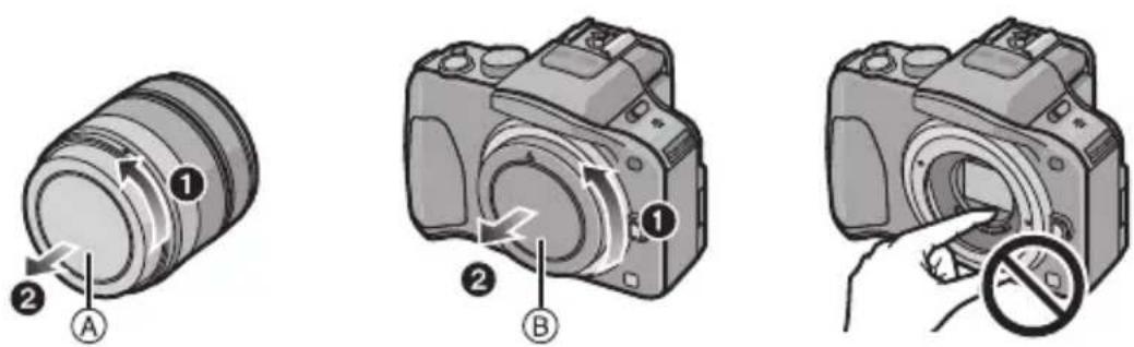 PANASONIC Lumix DMC-G3X - Sådan sættes objektivet på kamerahuset - 2