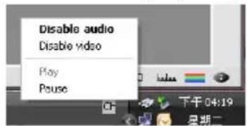 Disable audio Disable video Play Pause