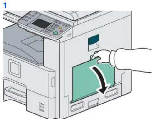 KYOCERA FS-6525MFP/KL3/FAX - Justér multifunktionsbakkens størrelse. - 1