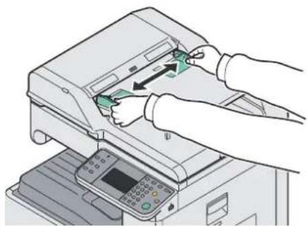 KYOCERA FS-6525MFP/KL3/FAX - Justér størrelsen på originalpladen. - 1