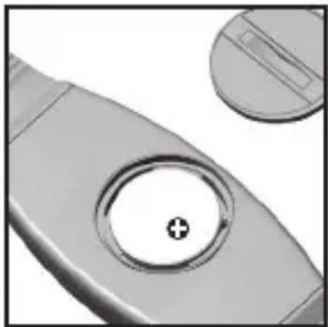 OMRON HR-310 - To replace the chest belt battery: - 2