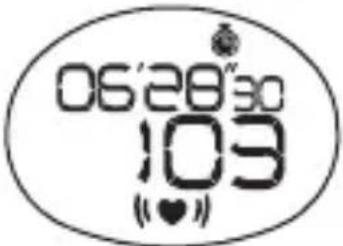 OMRON HR-310 - VIEW DATA AND CURRENT HEART RATE WHILE STOPWATCH IS RUNNING - 2