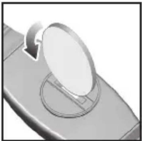 OMRON HR-310 - To replace the chest belt battery: - 1