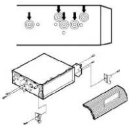 Technical diagram showing a device with labeled components and directional arrows indicating flow or movement.