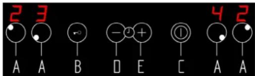 2 3 A A B - + C 4 2 D E