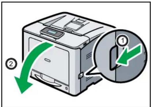 RICOH Aficio SP C730DN - Meddelelse om papirstop (Z) - 1