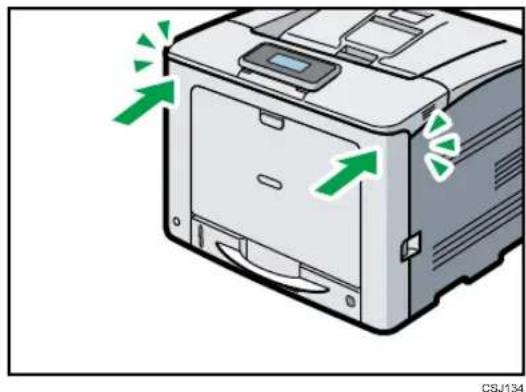 RICOH Aficio SP C730DN - Meddelelse om papirstop (Z) - 5