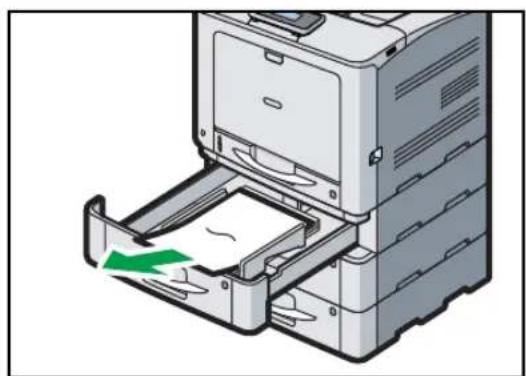 RICOH Aficio SP C730DN - Meddelelse om papirstop (Y) - 2
