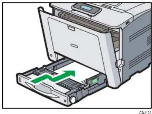 RICOH Aficio SP C730DN - Papirstop i kassette 1 - 6