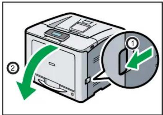 RICOH Aficio SP C730DN - Papirstop i bypassbakke - 2