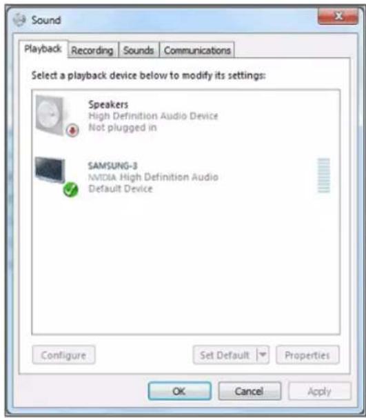 SAMSUNG SP-M255W - 2-11-2. Konfiguration af lydindstillingerne for din pc - 3