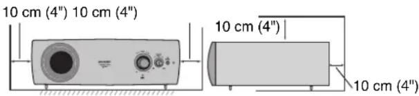 10 cm (4") 10 cm (4") 10 cm (4") 10 cm (4")