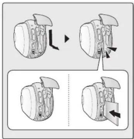 Diagram illustrating four steps of a backpack climbing a wall, with directional arrows indicating movement and a separate version showing the same step.