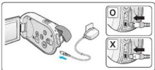 Diagram showing a camera module connected to a cable with labeled ports and directional arrows indicating movement or assembly.