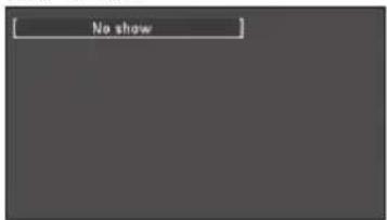 No show