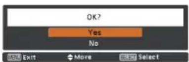 OK? Yes No EXIT Move Select