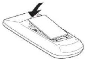 SANYO PLC-XK2200 - Remote Control Battery Installation - 3