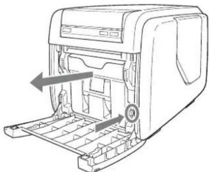 SONY UP-CX1 - Removing the paper roll - 2