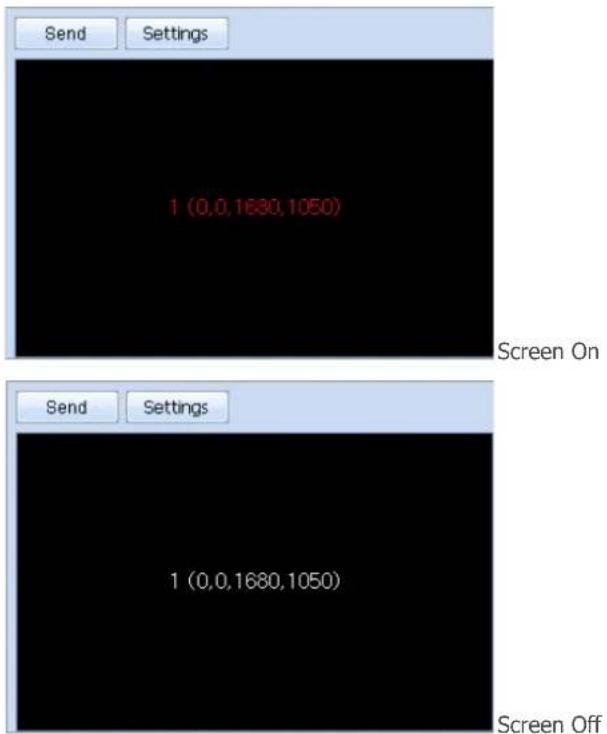 Send Settings 1 (0,0,1680,1050) Screen On Send Settings 1 (0,0,1680,1050) Screen Off