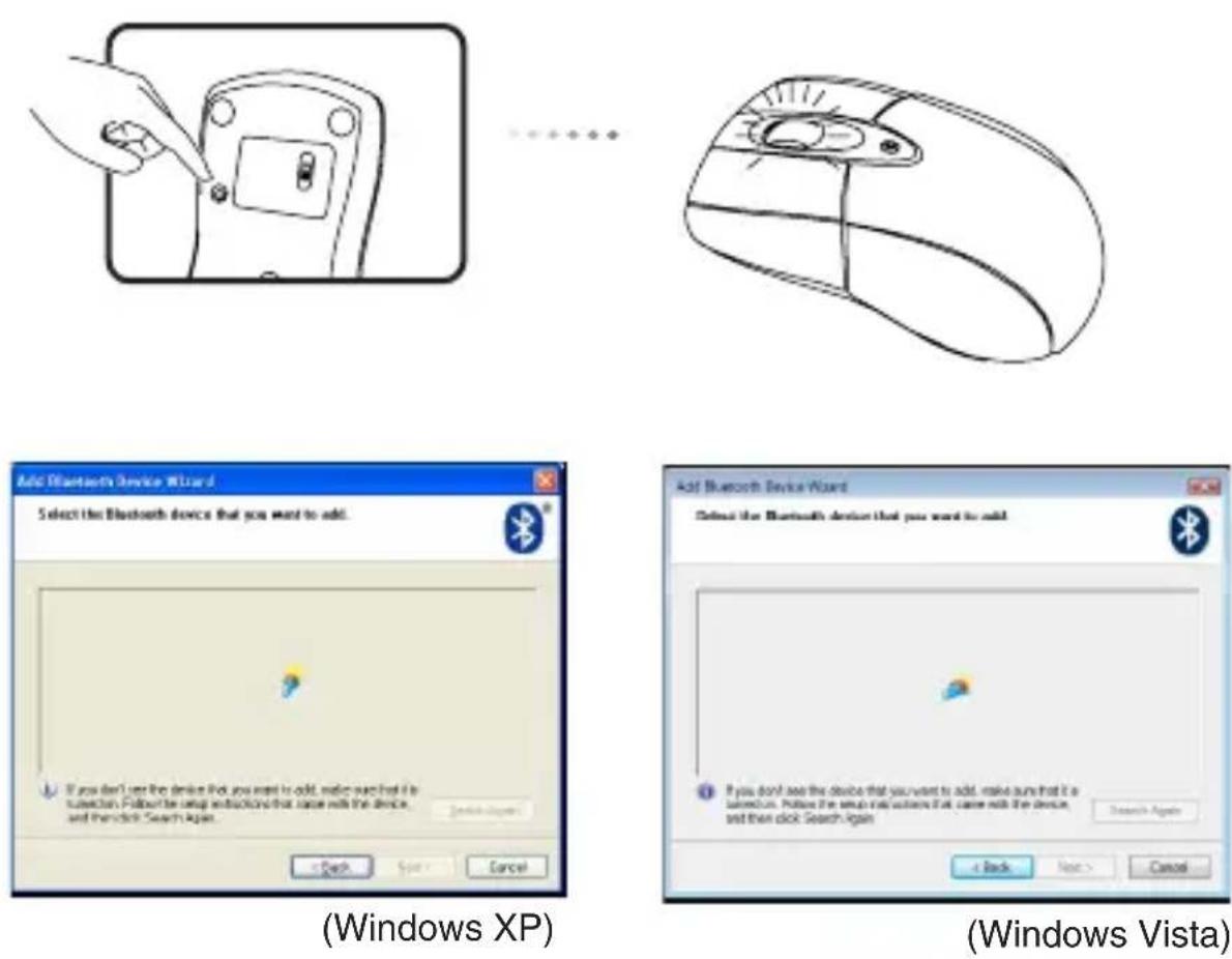 TARGUS AMB04US - Connecting with Bluetooth Software: WIDCOMM or Microsoft (Windows XP & Windows Vista) - 5