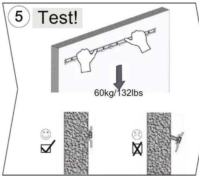 ⑤ Test! 60kg/132lbs