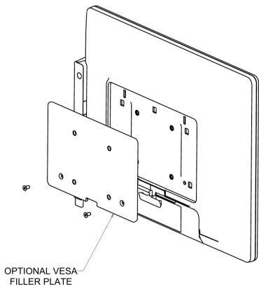 OPTIONAL VESA FILLER PLATE