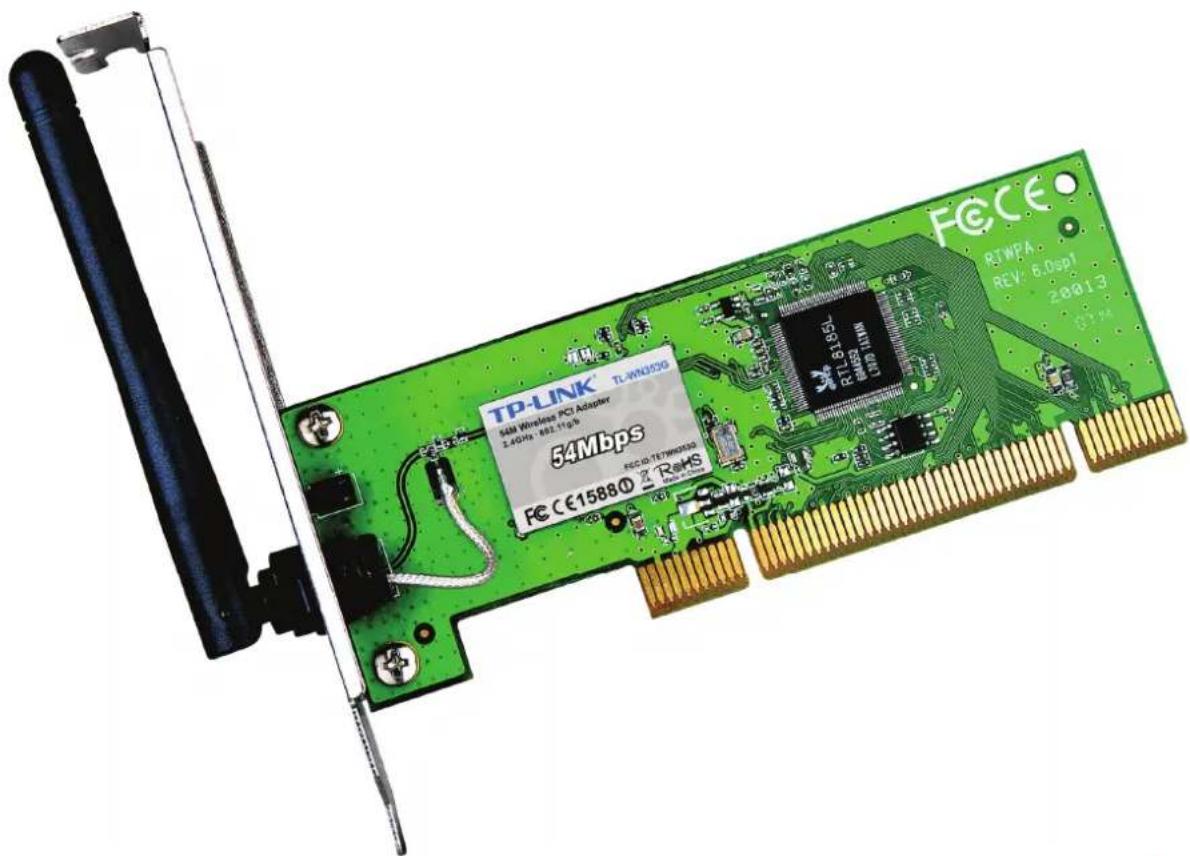 TP-LINK TL-WN3530 54k Wireless PCI Adapter 2.4GHz: 162.11g/b 54Mbps ECC ID: TETW8033B FEC CE15880 Z ReHS RITL6195 RMS4LNN LTD FCCE RTMPA REV: 6.0sp01 z0013