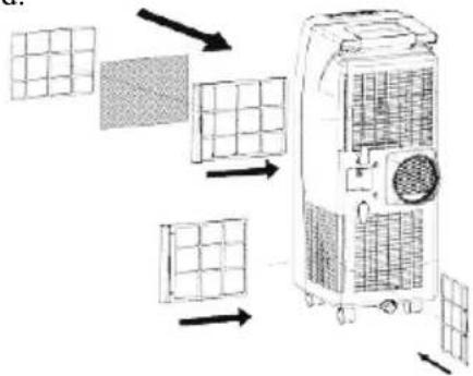 WILFA AC-10W - udskiftning af karbonfiltre - 1