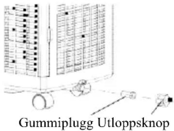 Gummiplugg Utloppsknop