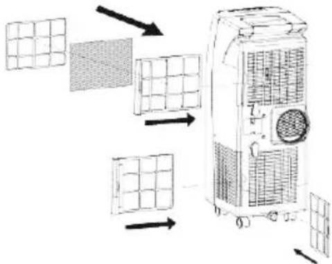 WILFA AC-10W - hiilisuodattimien asennus - 1
