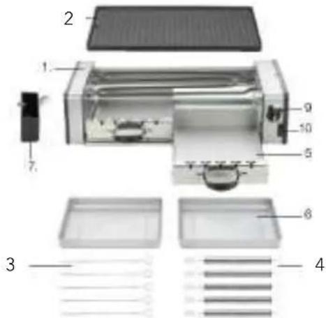 WILFA MG-1600 - DELE OG FUNKTIONER - 1