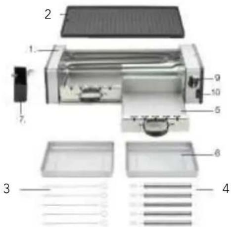 WILFA MG-1600 - OSAT JA TOIMINNOT - 1