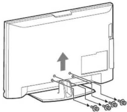 SONY Bravia KDL-40V4000K - Jalustan irrottaminen televisiosta - 2