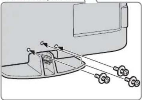 SONY Bravia KDL-40V4000K - 2: Attaching the stand (except for KDL-52V4000/52V42xx) - 4